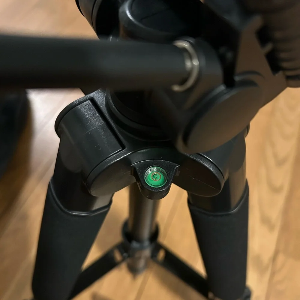 Camera Tripod with Phone Mount - Black